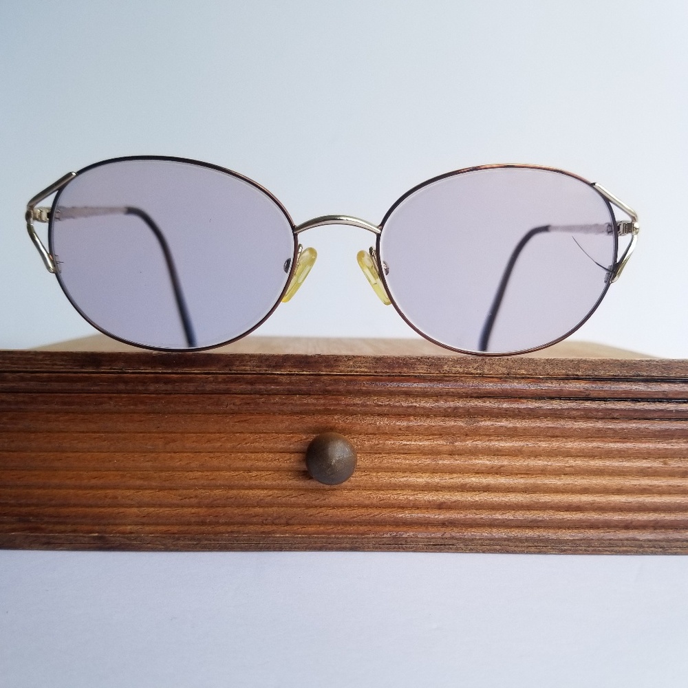 Vintage Linda Evan's Sans Pareil Mahogany Glasses